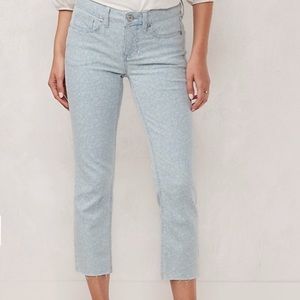 New✨LC Lauren a Conrad Floral Crop Jeans Size 14
